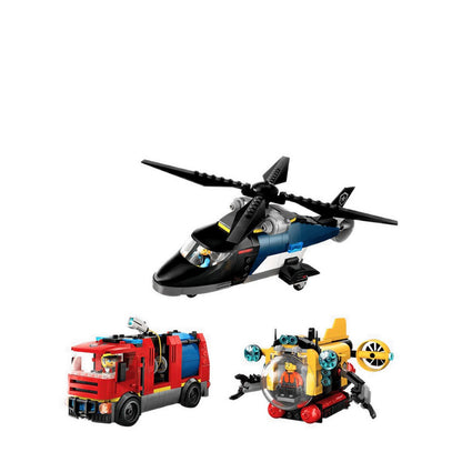 LEGO® City Helicopter, Fire Truck & Submarine Remix - 60462