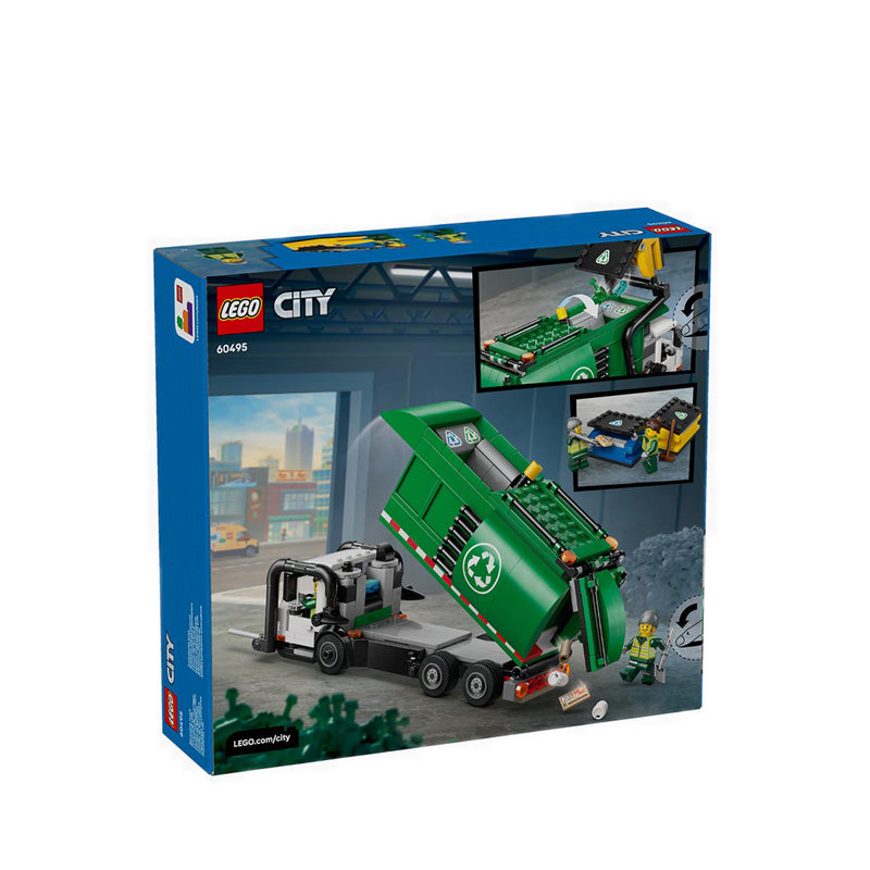 LEGO® City Recycling Truck - Toy Vehicle Playset with 2 Minifigures - 60495
