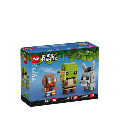 LEGO® BrickHeadz™ Shrek, Donkey & Gingy Figures - 40923