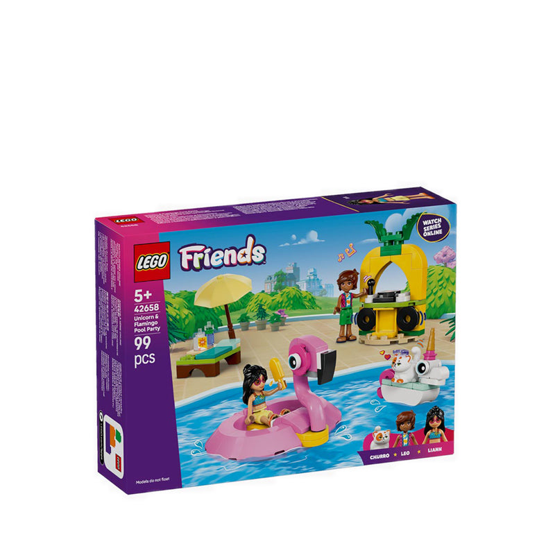 LEGO® FRIENDS Unicorn & Flamingo Pool Party - 42658
