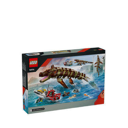 LEGO® Jurassic World Brick-Built Mosasaurus Boat Mission - 76974