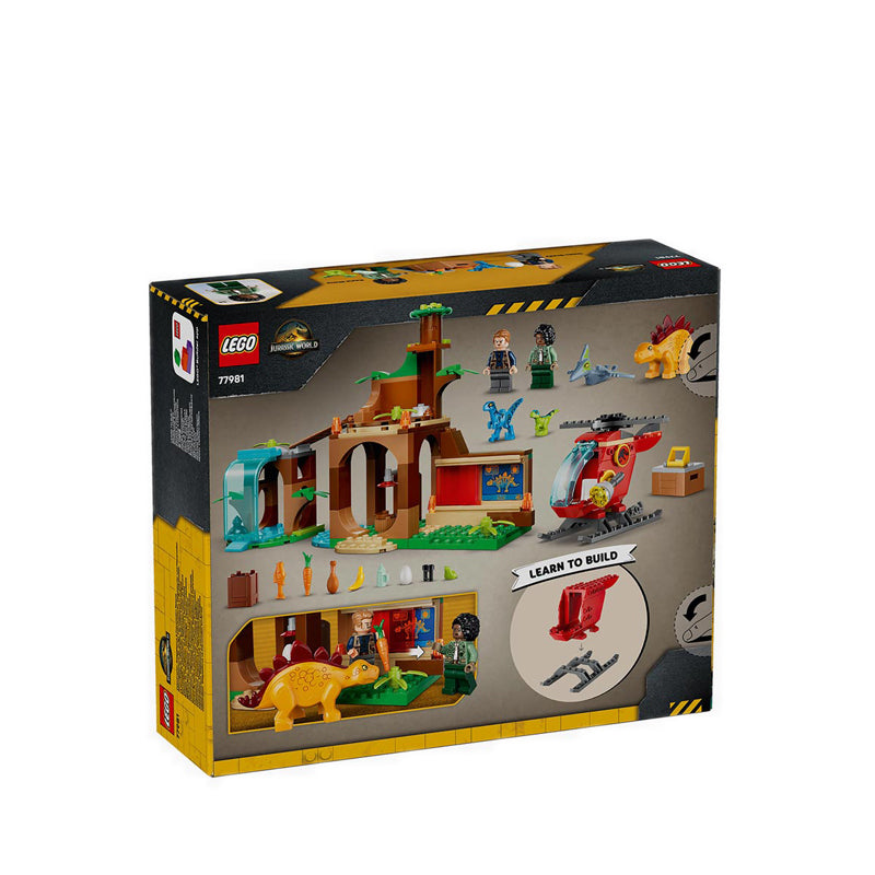 LEGO® Jurassic World Velociraptor, Stegosaurus & Pteranodon Rescue - 77981