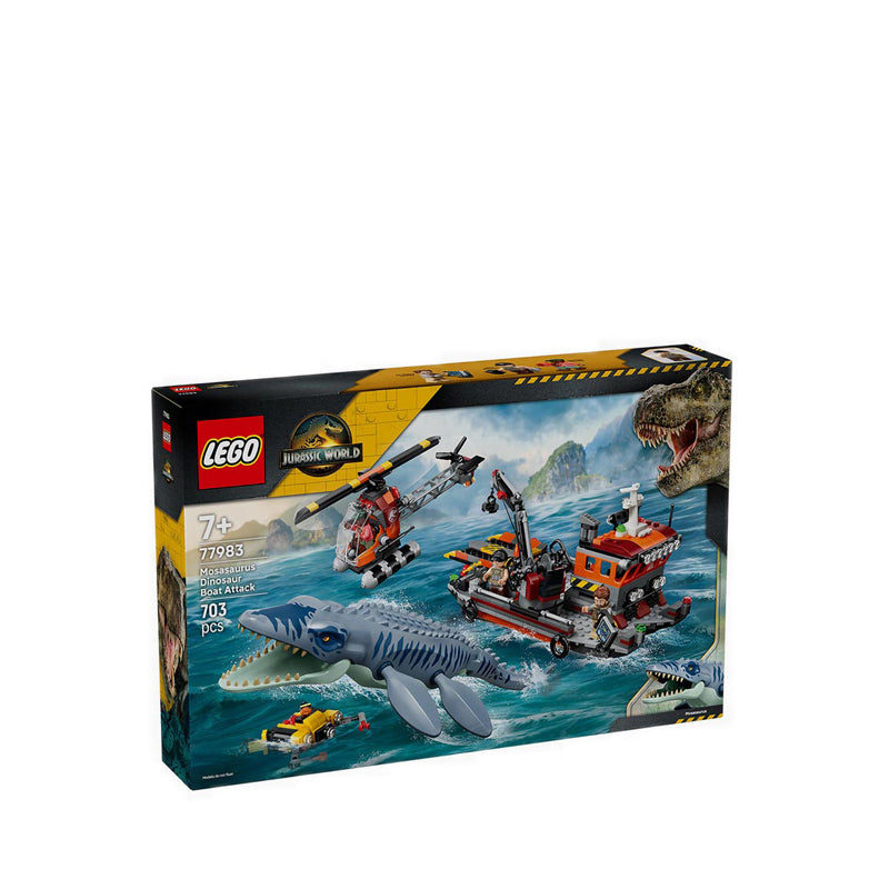 LEGO® Jurassic World Mosasaurus Dinosaur Boat Attack - 77983