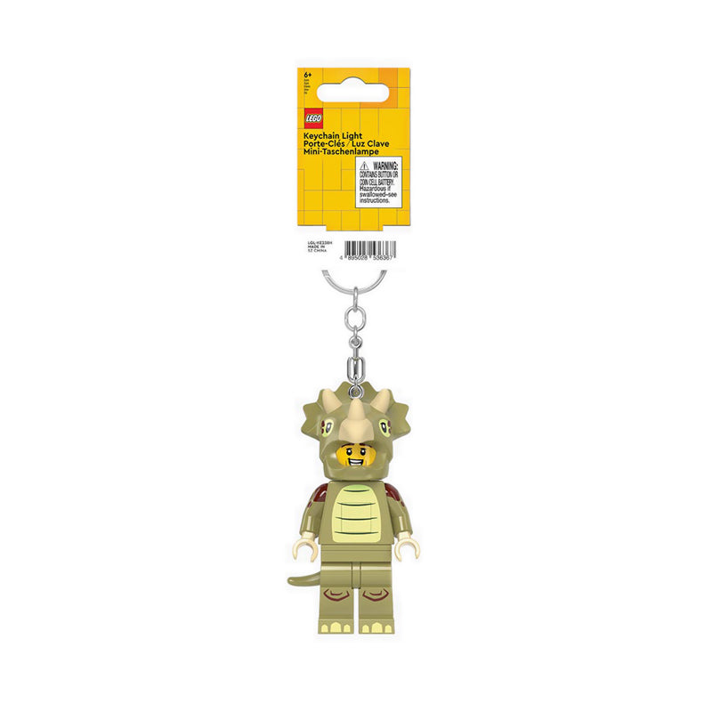 LEGO® Minifigures™ Keychain Hang Tag Light Triceratops Costume Fan - KE238H